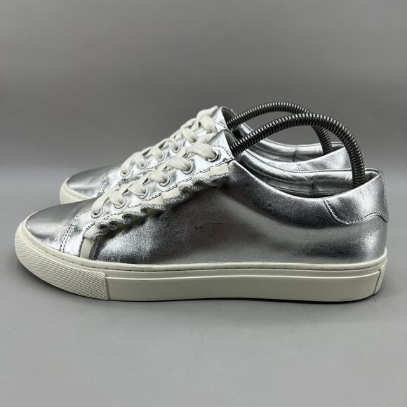 Tory Burch Gray and Silver Athletic Shoes with Sleek Design - Picture 3 of 12